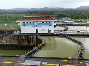 Miraflores Locks on the Panama Canal