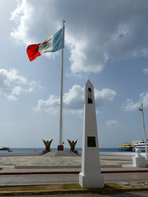 Mexico flag on Cozumel