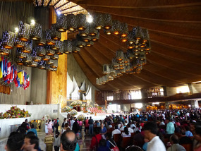 Inside of the Guadelupe Shrine
