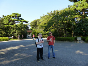 Rich and Ken in the gardens