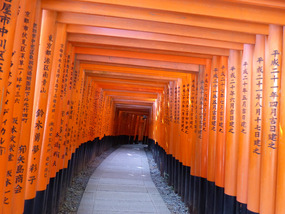 Fushimi inari shrine walkways