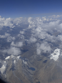 Mountainous scenery from the plane