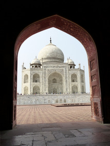 The Taj Mahal from the mosque