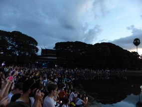 Crowds of people