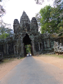 The east gate to Angkor Thom