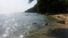 Sihanoukville beach by the pier