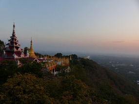 The view from the top of Mandalay Hill