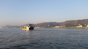 On the boat to Bagan