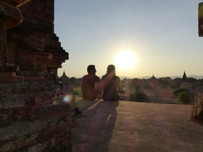 Ken and Jayna at sunset