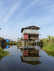 Boat across Lake Inle