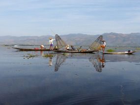 Fishermen on Lake Inle