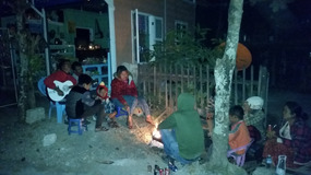 Partying with the locals