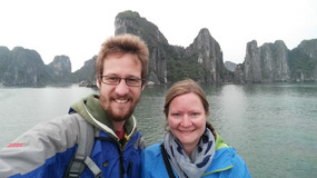 Ken and Jayna at Halong Bay