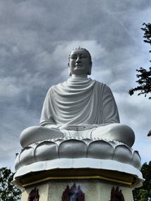 Giant Buddha at Long Son Pagoda