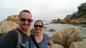 Ken and Jayna at Hon Chong Promontory
