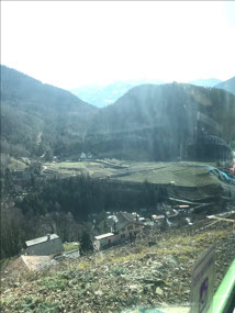Views coming down the mountain