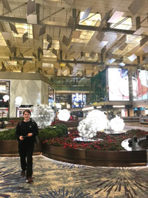 Peter in empty Singapore
