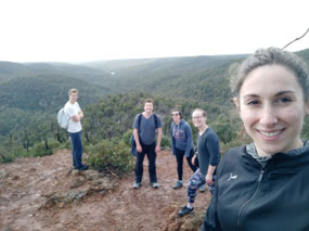 Walking buddies James, Alice, Padley & Amelia