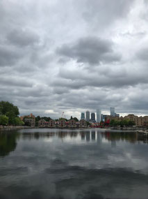 Runs around Shadwell basin in very ominous weather