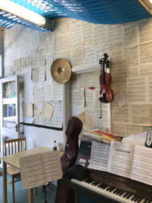Inside the fish and chip shop