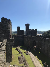 Conwy castle from the inside