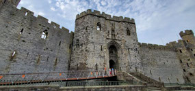 Caernarfon Castle from outside