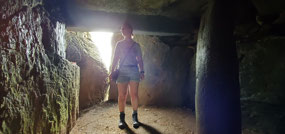 Inside the burial chamber