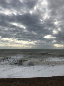 Blustery beach weather
