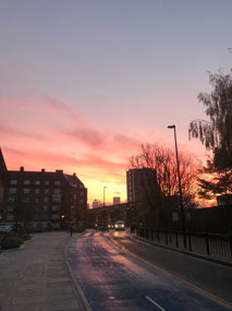 Beautiful sunrises on the way to work