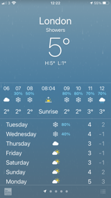 Snow forecast!
