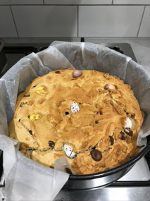 Giant cookie for Easter