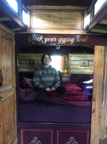 Inside a real gypsy wagon!
