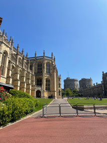 St George's 'chapel' with the castle behind