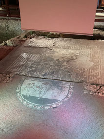 Mosaics on the floor