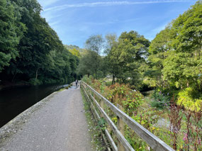 Hebden Bridge canal and river side by side!