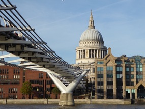 Millennium Bridge and St Paul's Cathedral