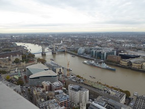 View of Tower Bridge from Sky Garden