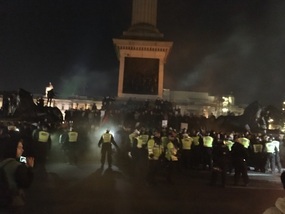 Police Confront Protesters