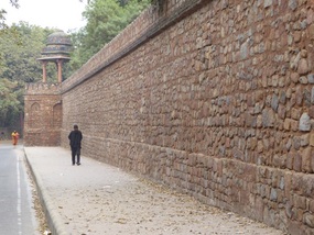 The wall outside Humayun's Tomb