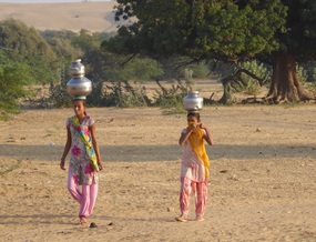 Village girls returning from the well