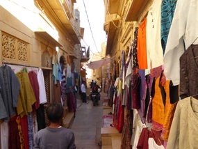 Shops inside the fort