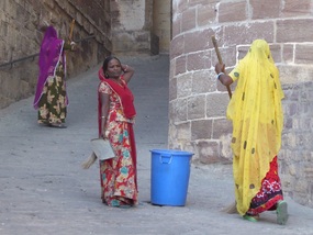 Sweeping out the castle