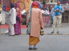 Outside Brahma Temple