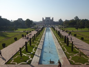 View from Taj of main entry gate