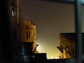 View of Ganges from hotel room window