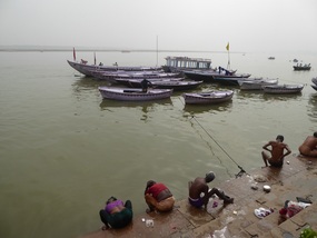 Bathing in the Ganges