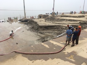 Clearing Silt from the Ghats
