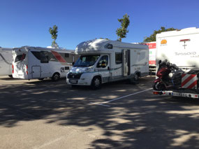 Our space in the car park