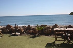 View from the beach bar