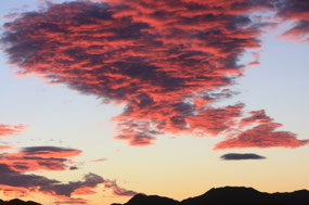 Red sky at night